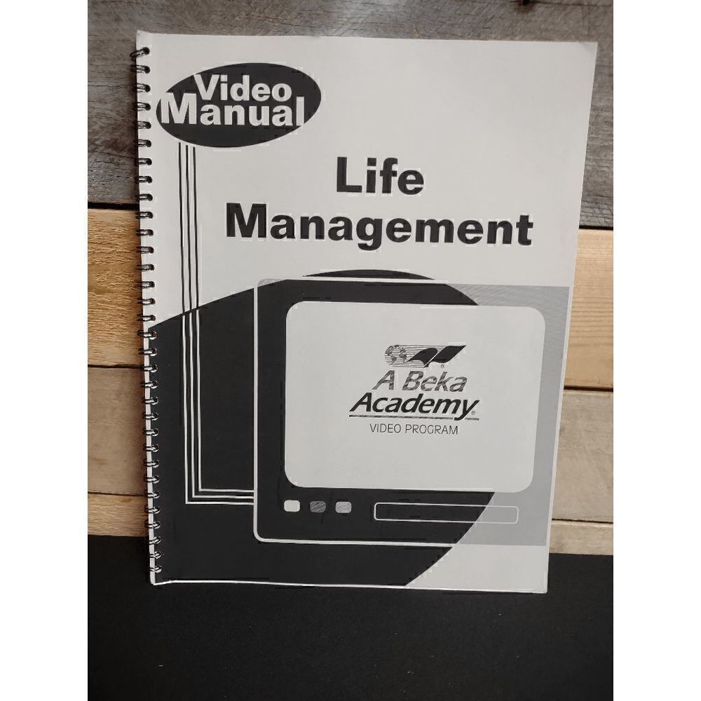NEW A Beka Life Management Video Manual Pt # 85944006